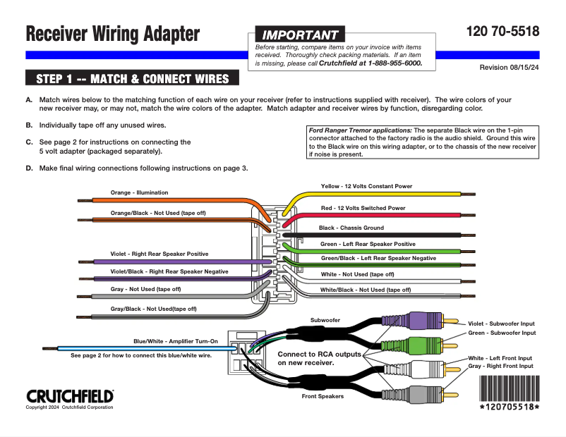 Imagen de la primera página del manual del dispositivo 70-5518