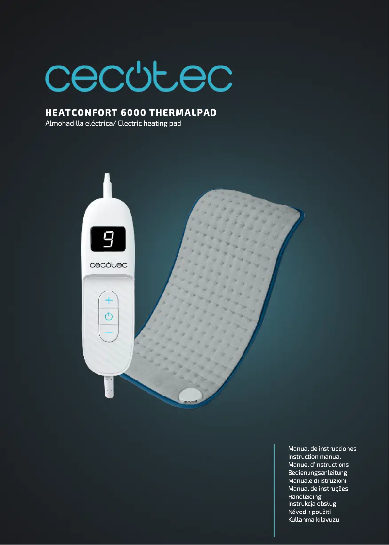 Page 1 de la notice Manuel utilisateur Cecotec HeatConfort 6000 ThermalPad