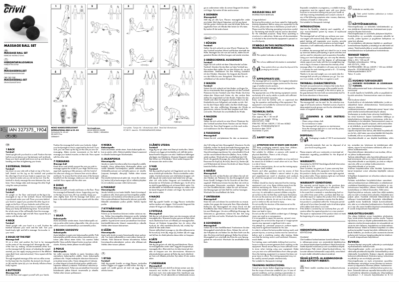 Página 1 del manual Manual de usuario Crivit IAN 327375