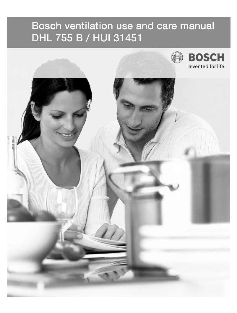 Page n°1 - Manuel utilisateur Bosch HUI31451UC