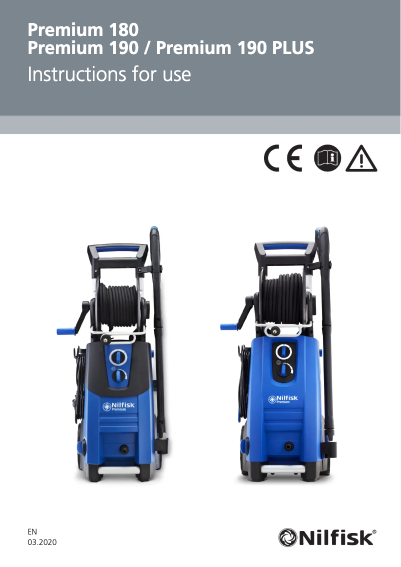 Image de la première page du manuel de l'appareil Premium 190