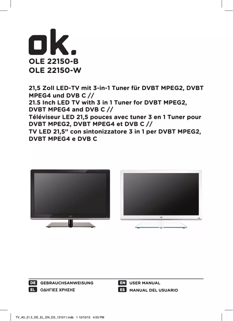 Página 1 del manual Manual de usuario OK OLE 22150-B