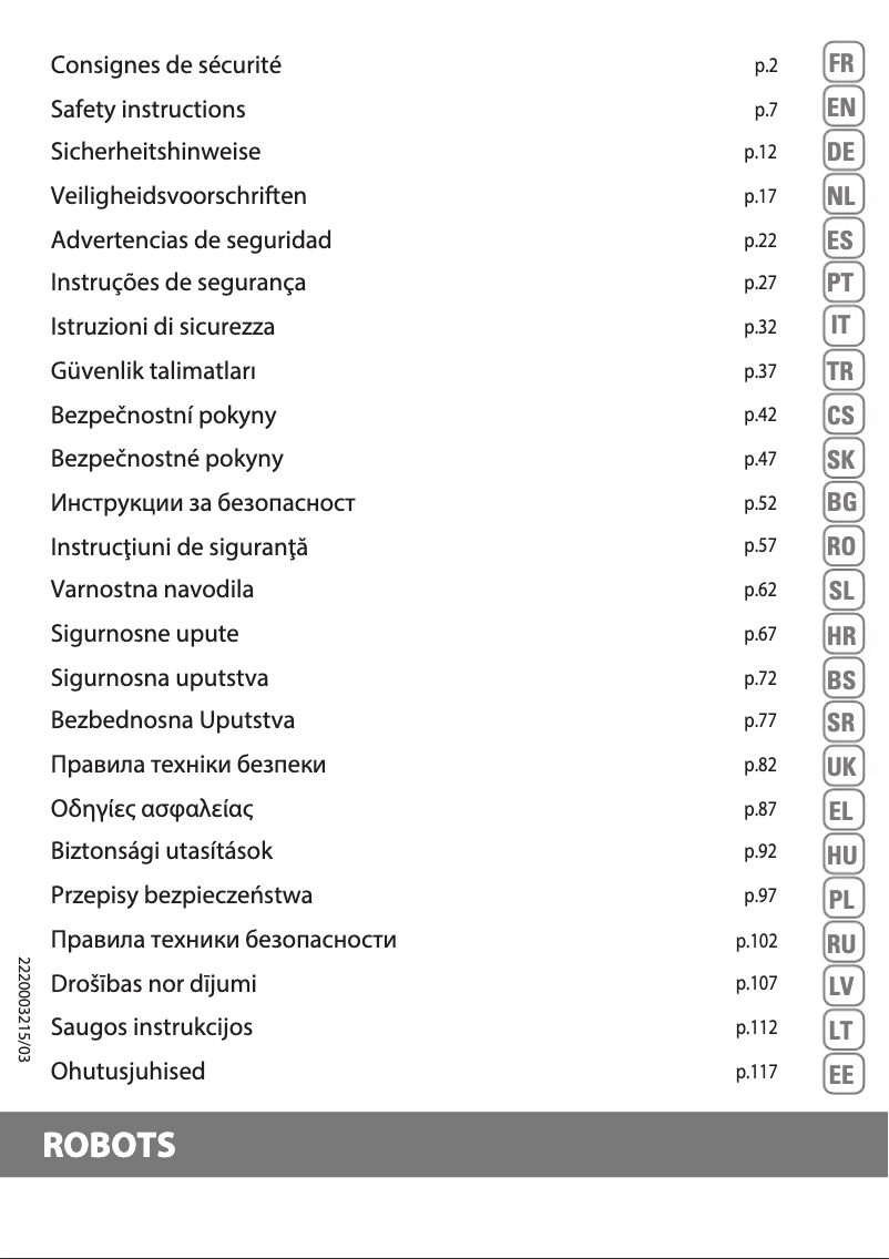 Page n°1 - Manuel utilisateur Rowenta X-Plorer Serie 120 RR7875WH
