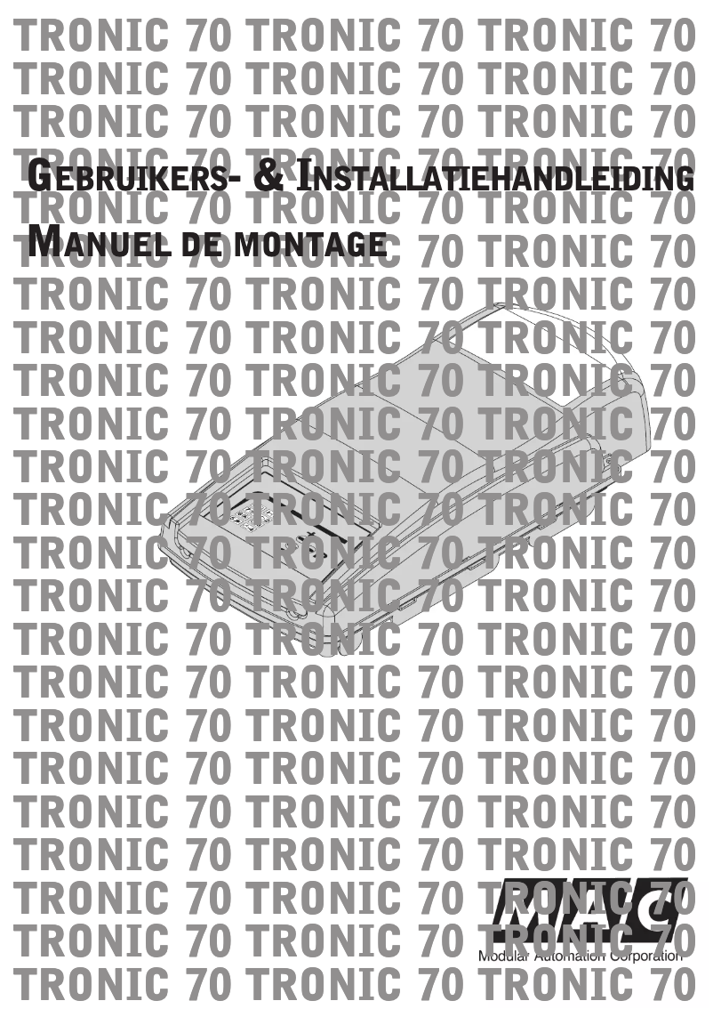 Page 1 de la notice Manuel utilisateur MAC Tronic 70