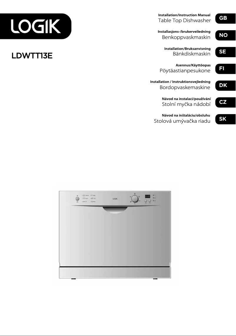 Page 1 de la notice Manuel utilisateur Logik LDWTT13E