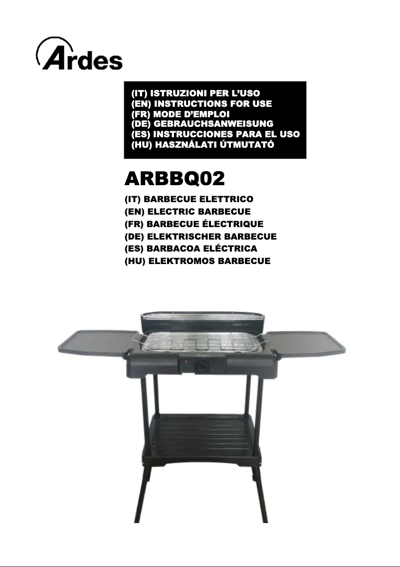 Página 1 del manual Manual de usuario Ardes ARBBQ02