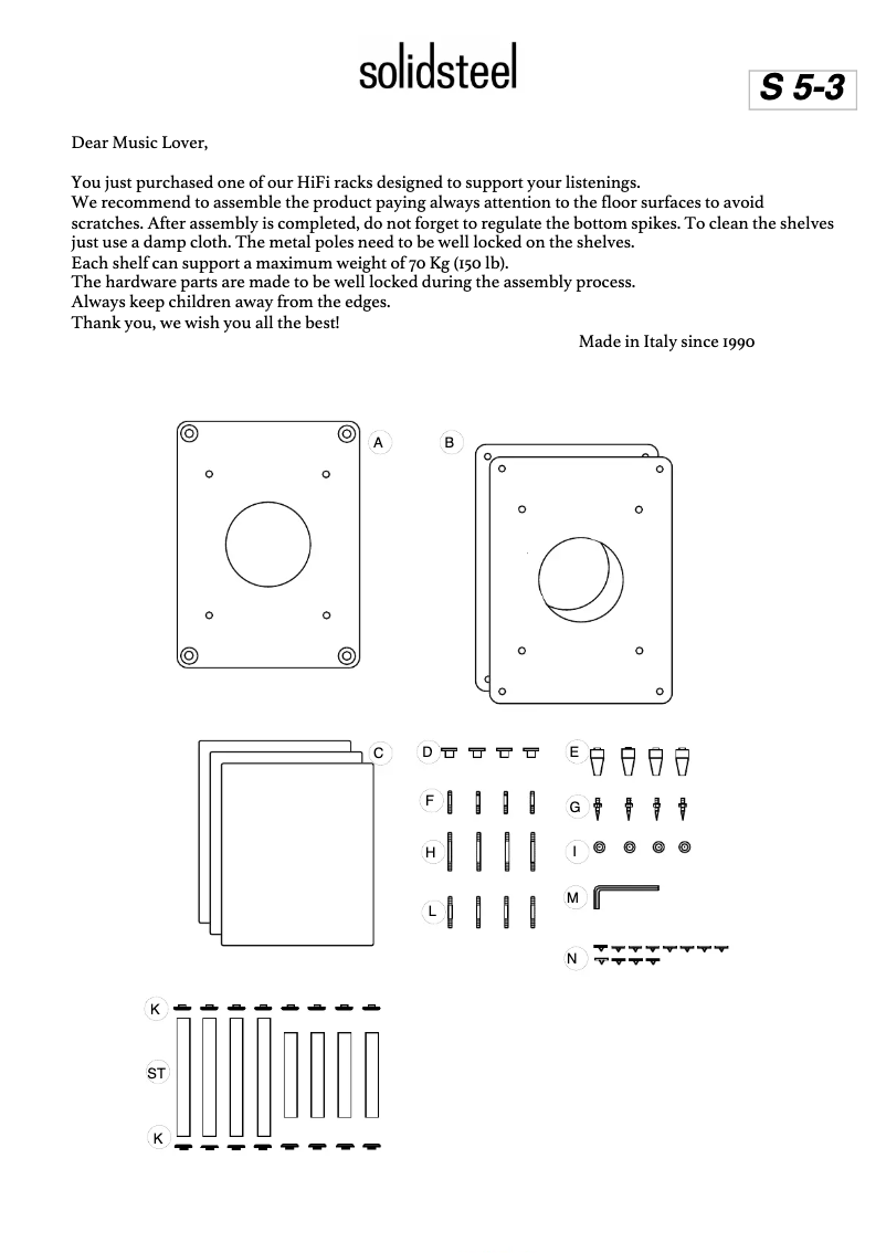 Page n°1 - Manuel utilisateur Solidsteel S5-4