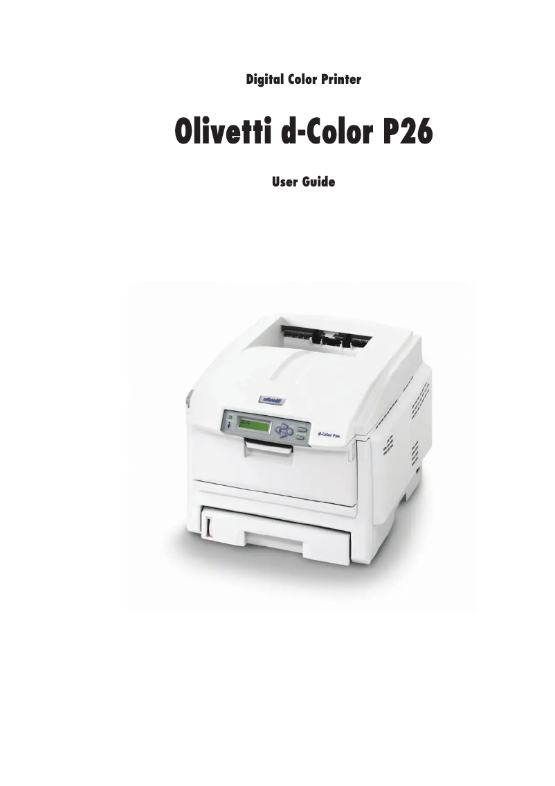 Página 1 del manual Manual de usuario Olivetti d-Color P26W