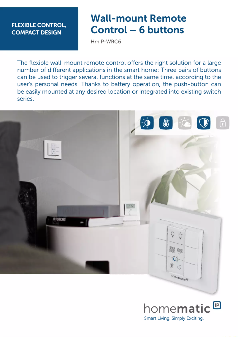 Page n°1 - Fiche technique Homematic IP HMIP-WRC6