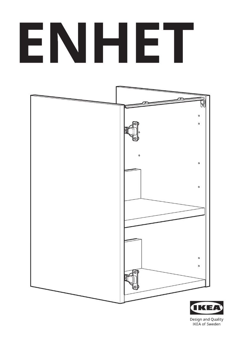 Página 1 del manual Manual de usuario Ikea ENHET 504.404.69