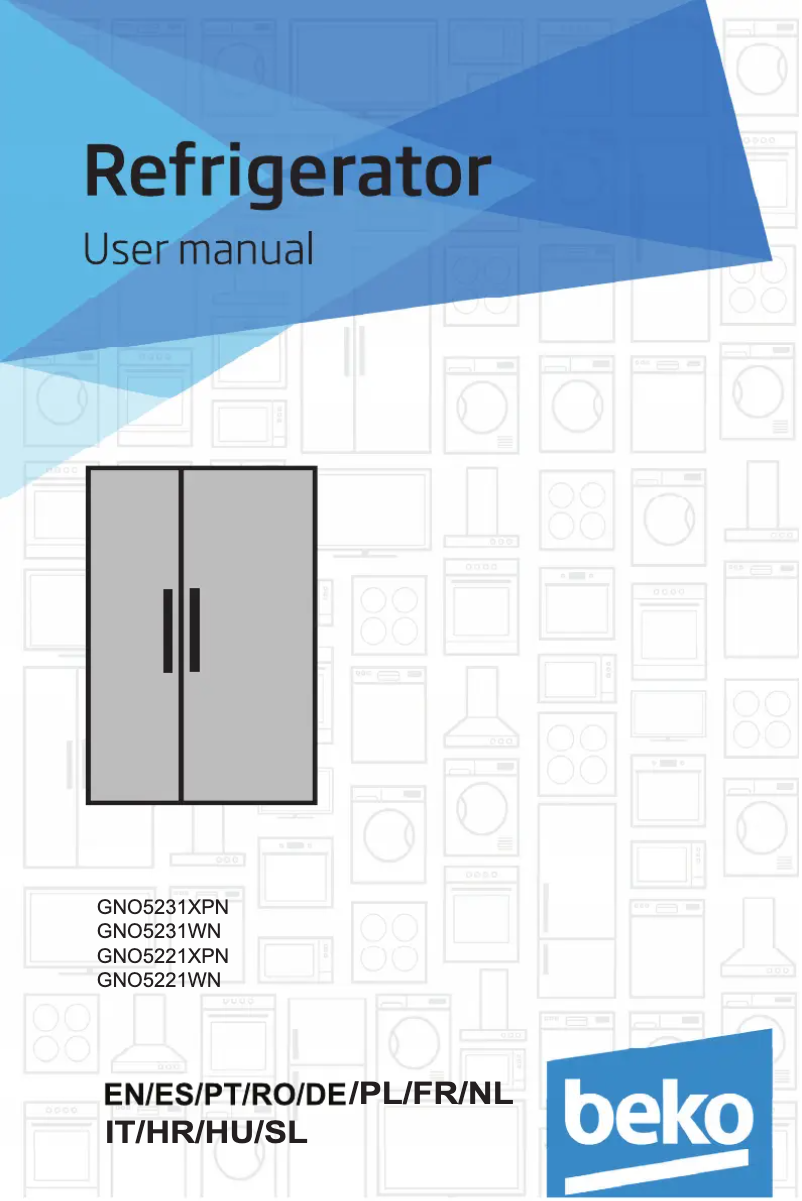 Page n°1 - Manuel utilisateur Beko GNO5231XPN