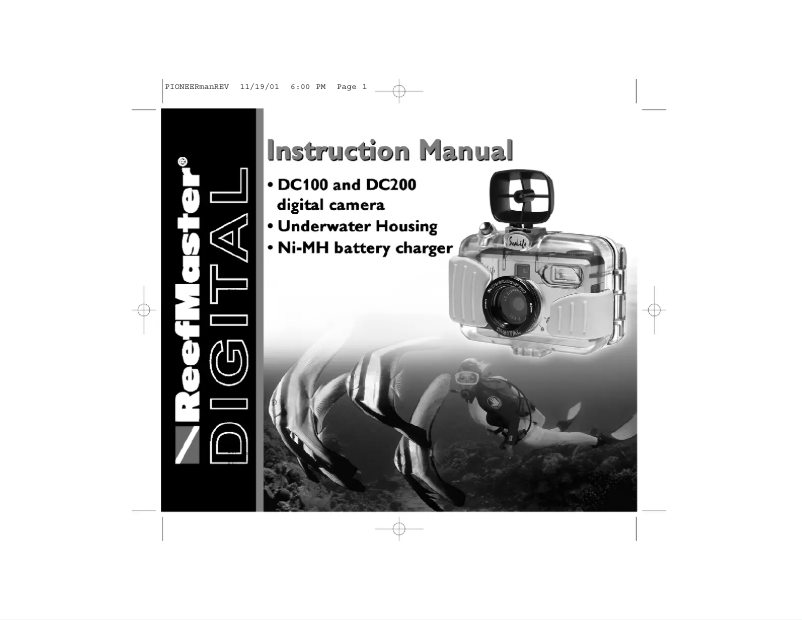 Image de la première page du manuel de l'appareil ReefMaster DC100