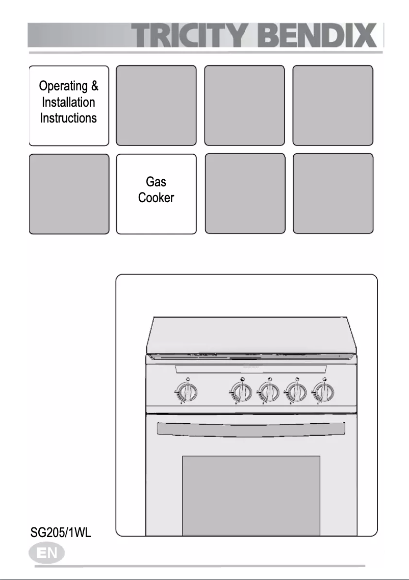 Page n°1 - Manuel utilisateur Tricity Bendix SG205