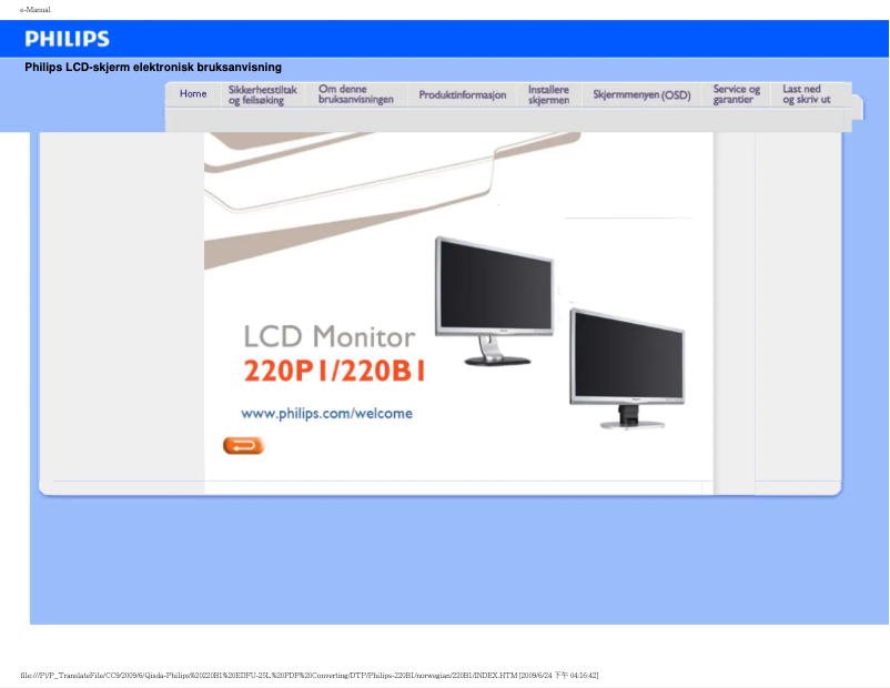 Imagen de la primera página del manual del dispositivo GoGear SA4147