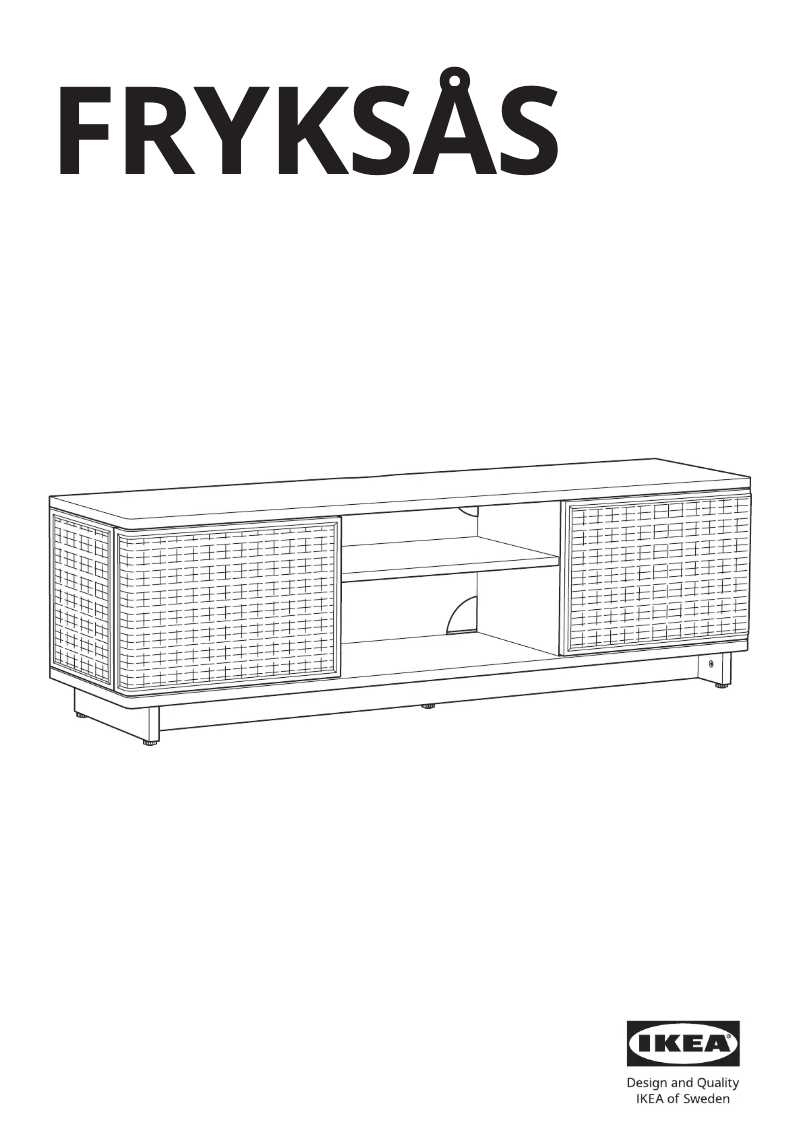 Page 1 de la notice Manuel utilisateur Ikea FRYKSÅS 405.741.00