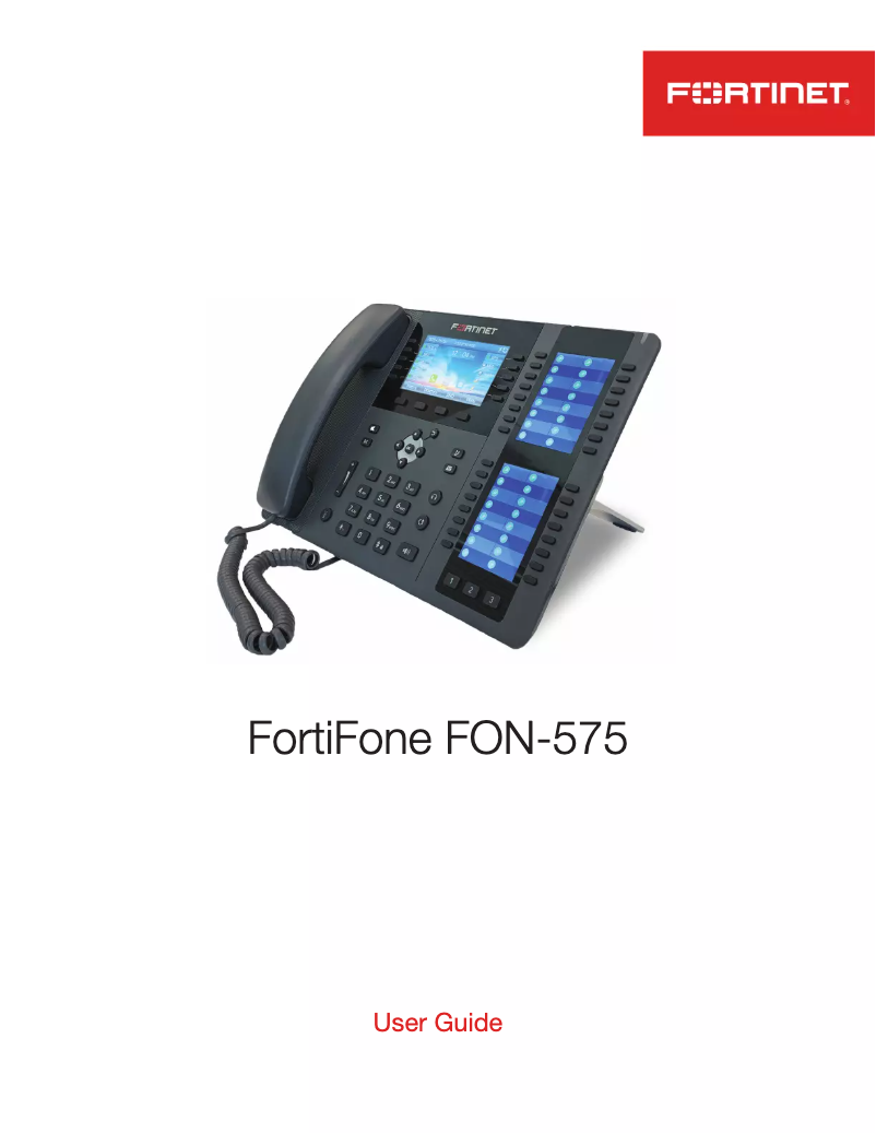 Página 1 del manual Manual de usuario Fortinet FortiFone FON-575