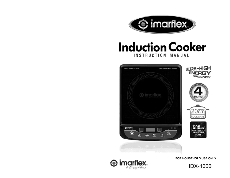 Page n°1 - Manuel utilisateur Imarflex IDX-1000