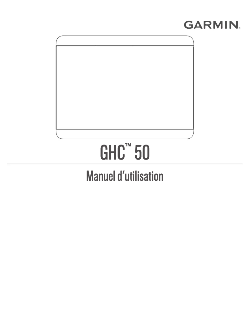Image de la première page du manuel de l'appareil GHC 50