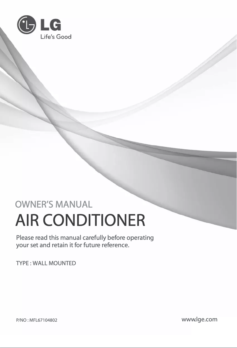 Page n°1 - Manuel utilisateur LG BSNQ246C8A1
