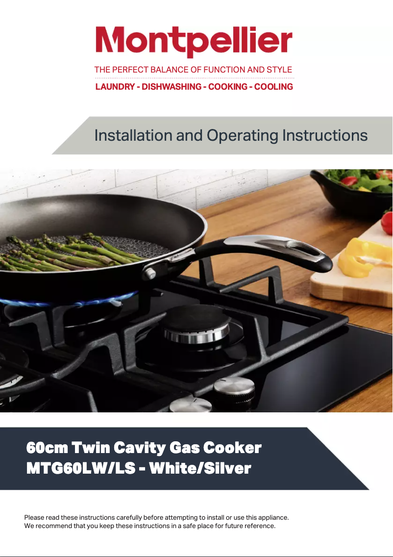 Image de la première page du manuel de l'appareil MTG60LS