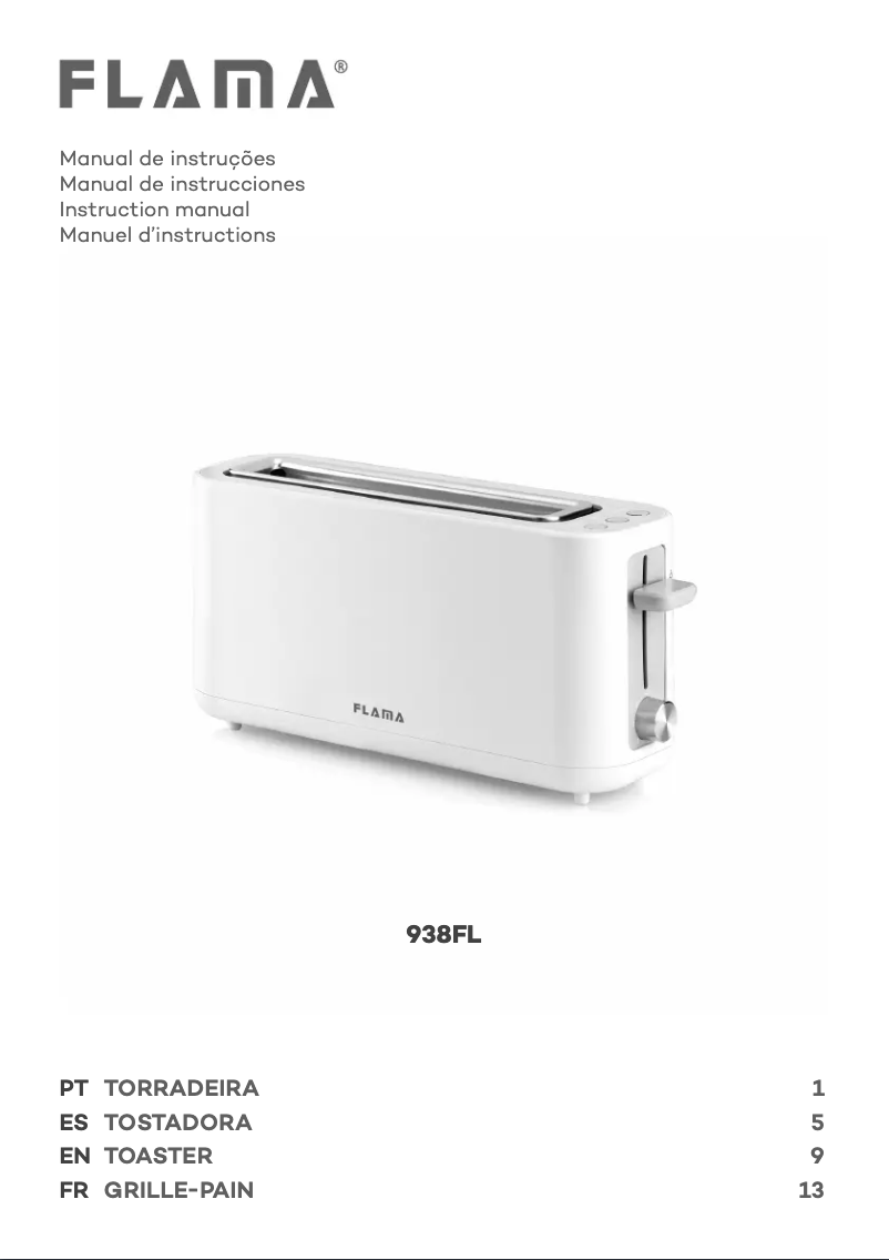 Page 1 de la notice Manuel utilisateur Flama 938FL