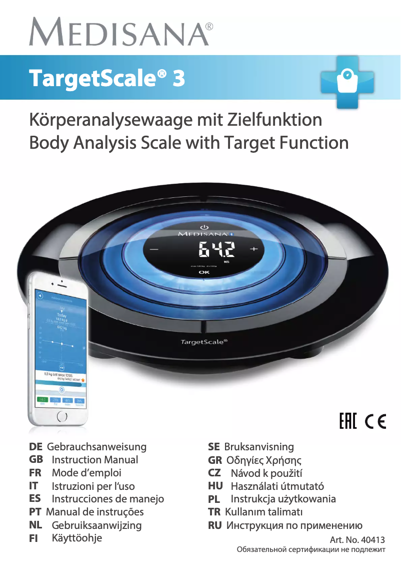 Image de la première page du manuel de l'appareil TargetScale 3