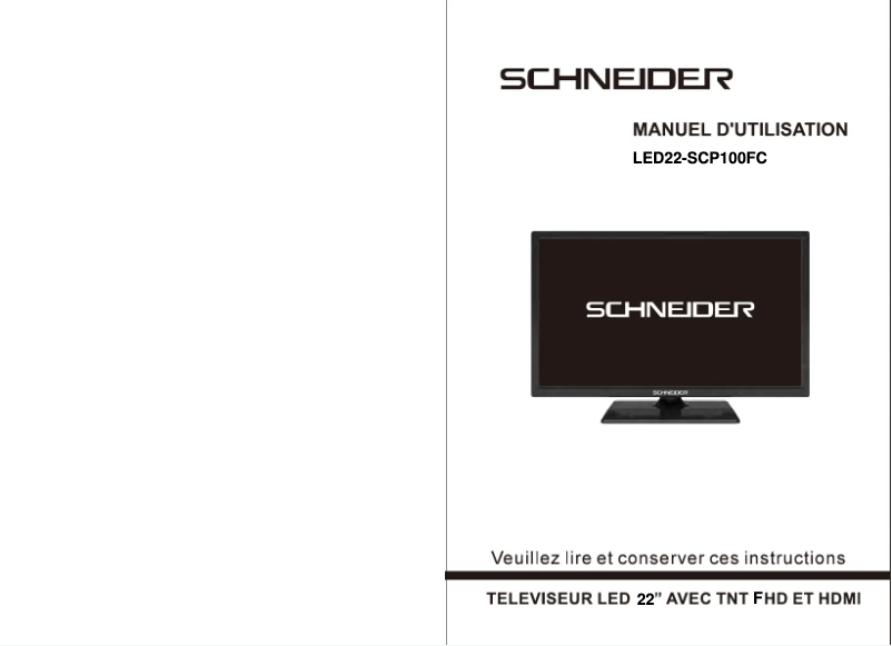 Page 1 de la notice Manuel utilisateur Schneider LED22-SCP100FC