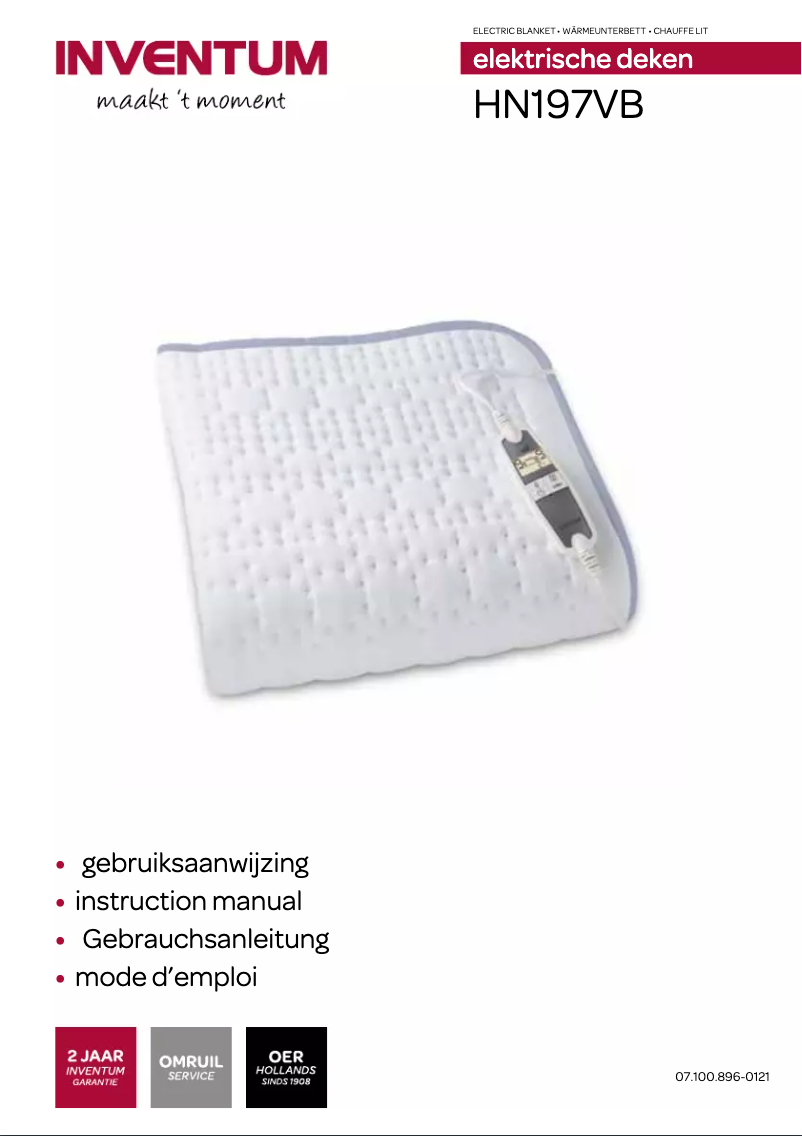Page n°1 - Manuel utilisateur Inventum HN197VB
