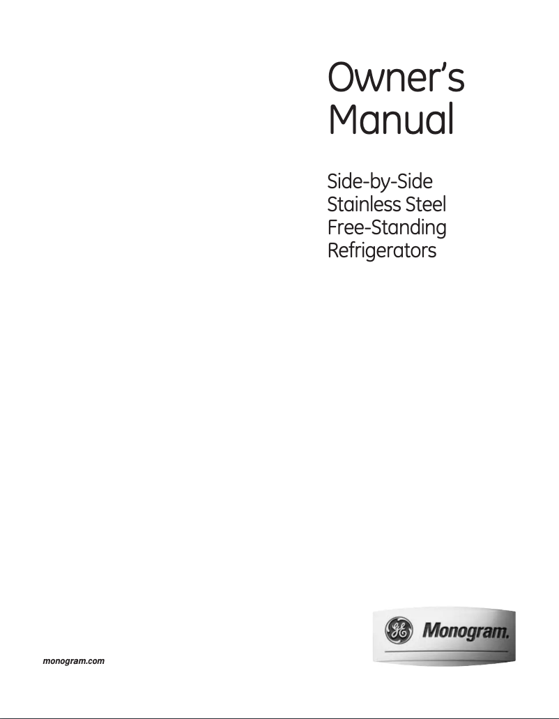 Page 1 de la notice Manuel d'utilisation et d'entretien GE ZFSB23DXSS
