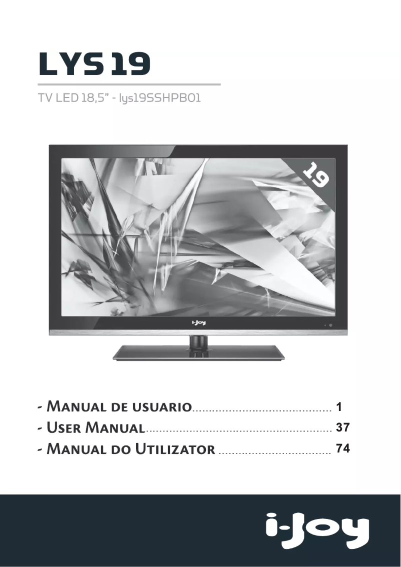 Page 1 de la notice Manuel utilisateur i-Joy LYS 19
