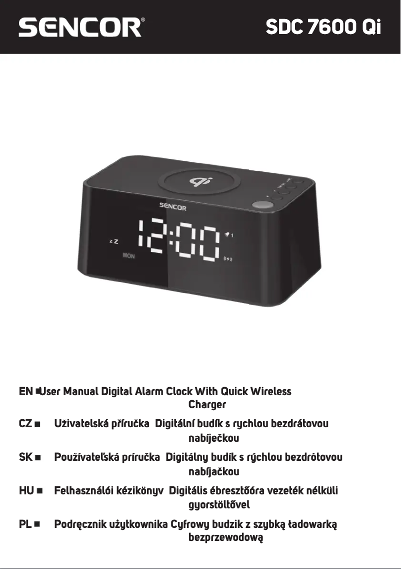 Page 1 de la notice Manuel utilisateur Sencor SDC 7600Qi