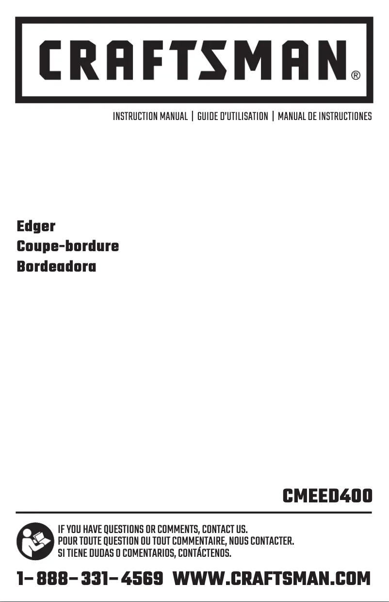 Page 1 de la notice Manuel utilisateur Craftsman CMEED400