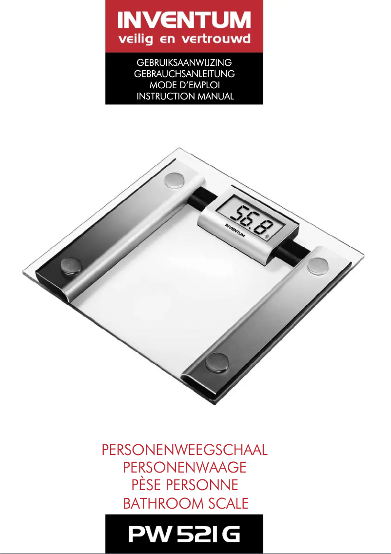 Image de la première page du manuel de l'appareil PW521G