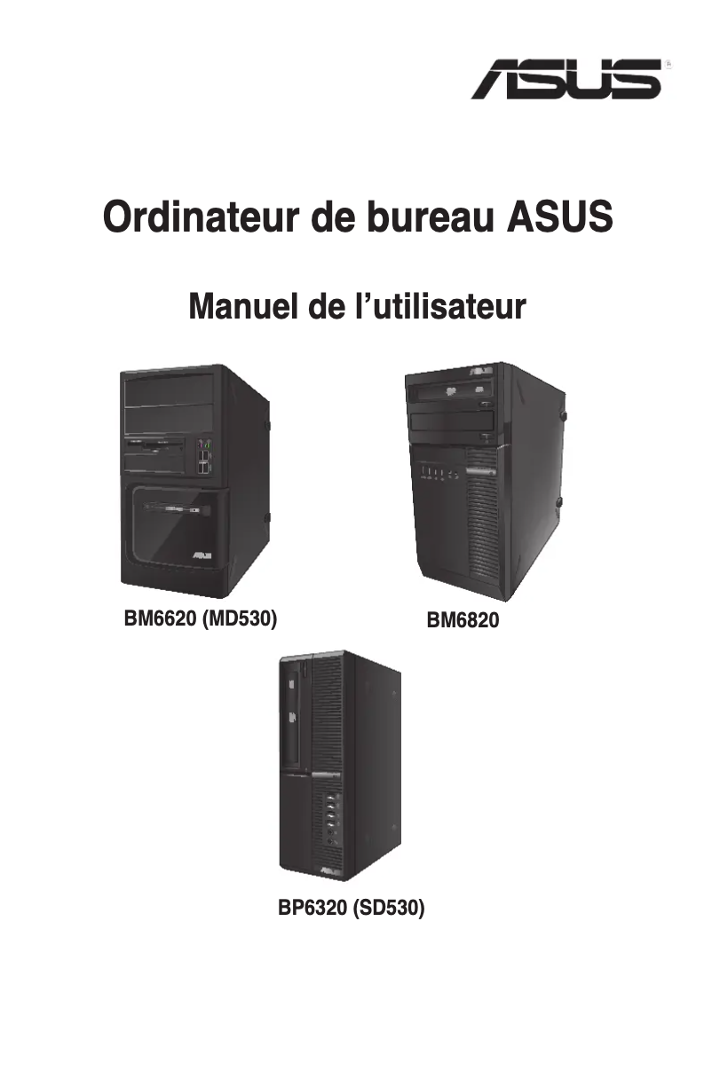 Page 1 de la notice Manuel utilisateur Asus Pro Series BM6620