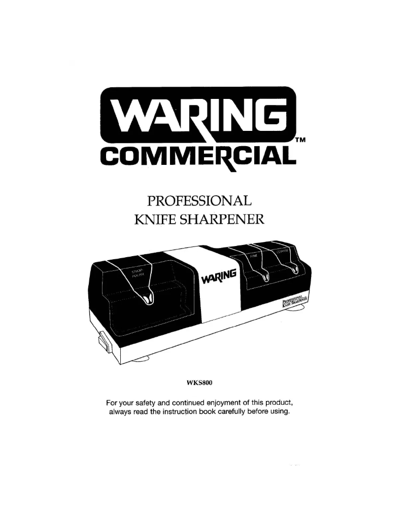 Page n°1 - Mode d'emploi Waring Commercial WKS800