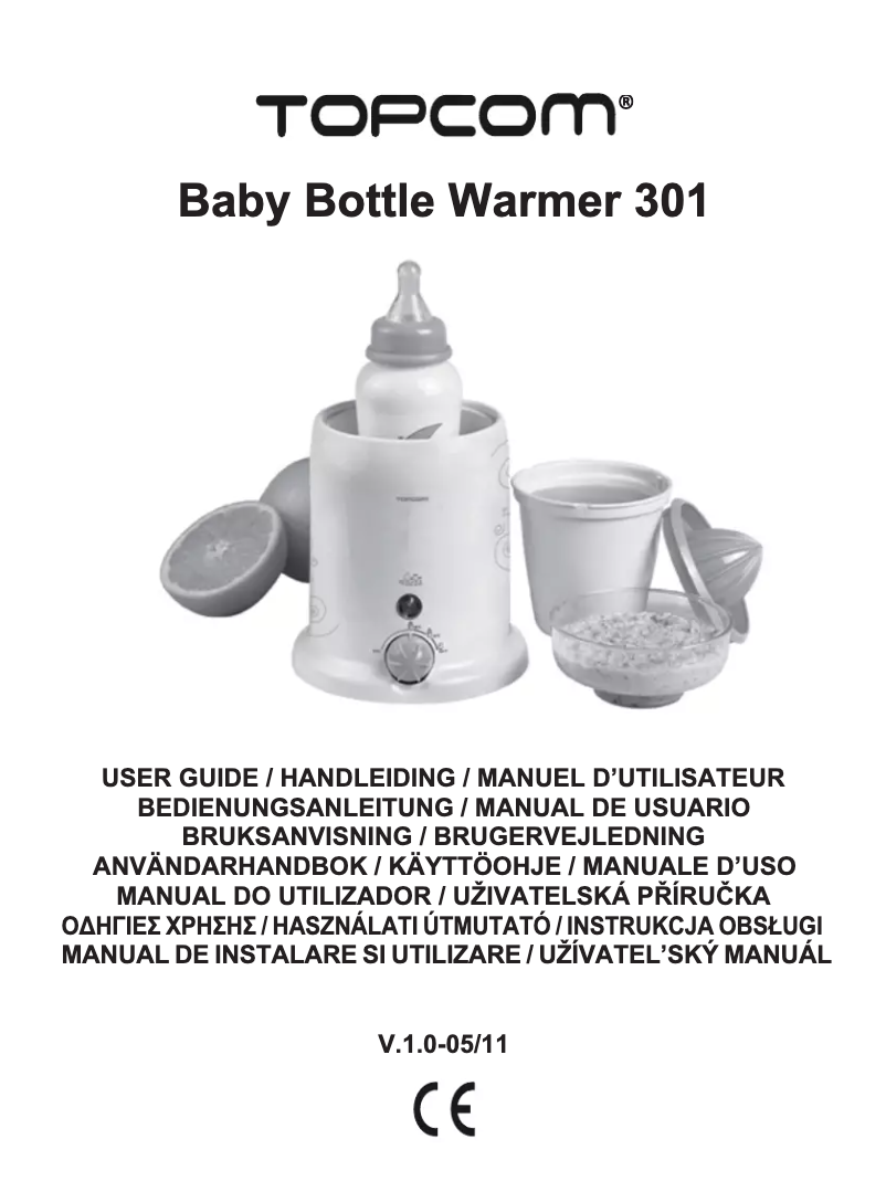 Página 1 del manual Manual de usuario Topcom Baby bottle warmer 301