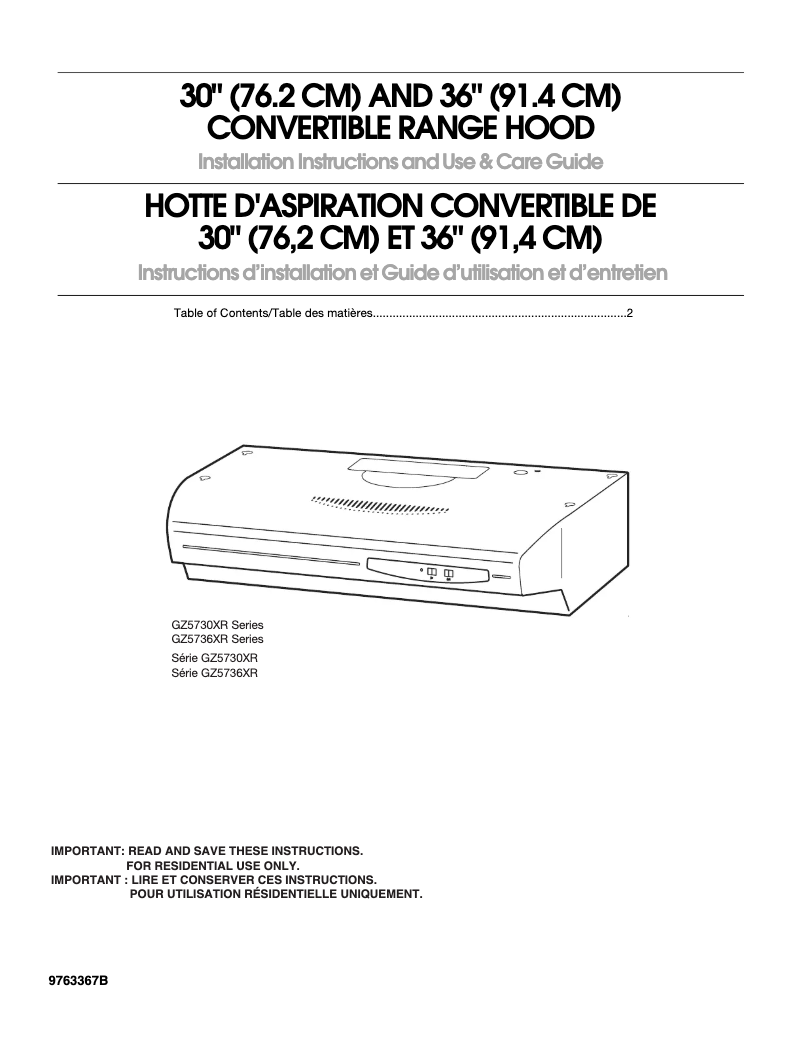 Page 1 de la notice Manuel utilisateur KitchenAid HOODPT3