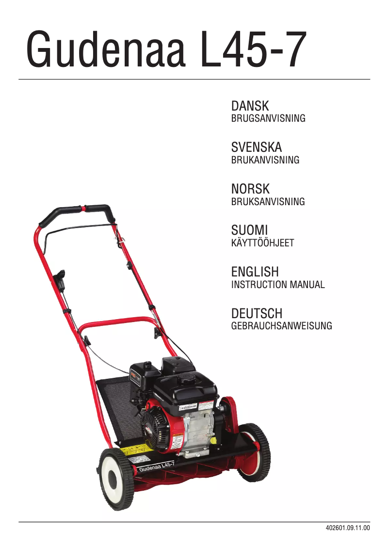 Image de la première page du manuel de l'appareil L45-7