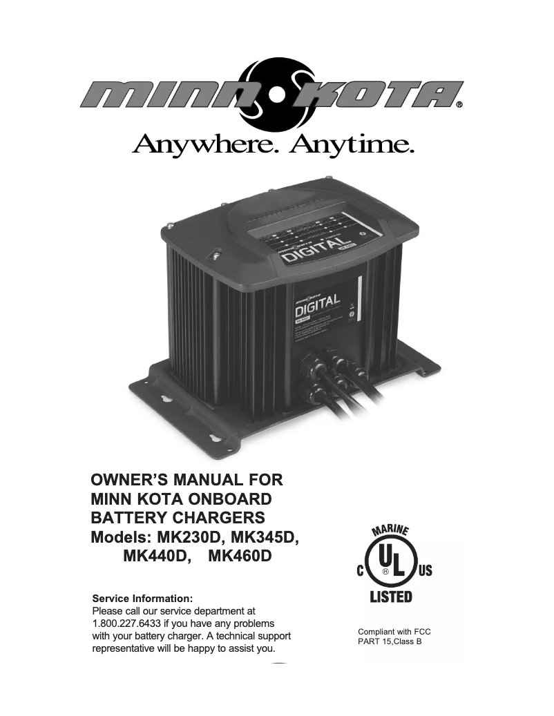 Page n°1 - Manuel utilisateur Minn Kota MK 440D