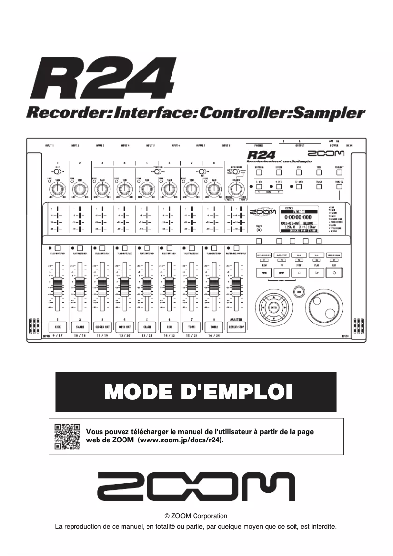 Página 1 del manual Manual de usuario Zoom R24