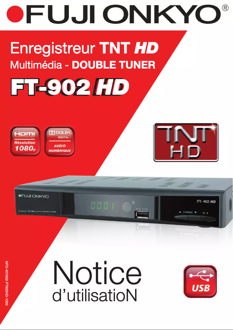 Page n°1 - Manuel utilisateur Fuji Onkyo FT-902 HD