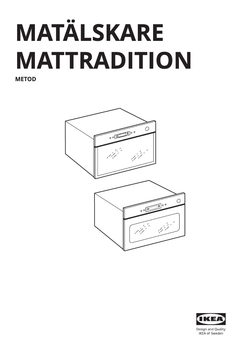 Page 1 de la notice Manuel utilisateur Ikea MATÄLSKARE 805.082.69