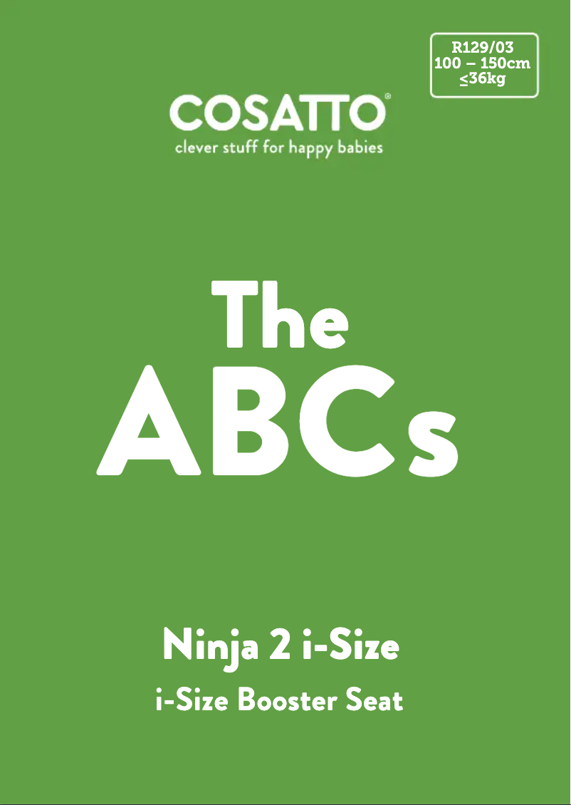 Page 1 de la notice Manuel utilisateur Cosatto Ninja 2 i-Size