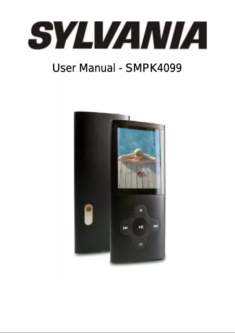 Page 1 of the manual User Manual Sylvania SMPK4099