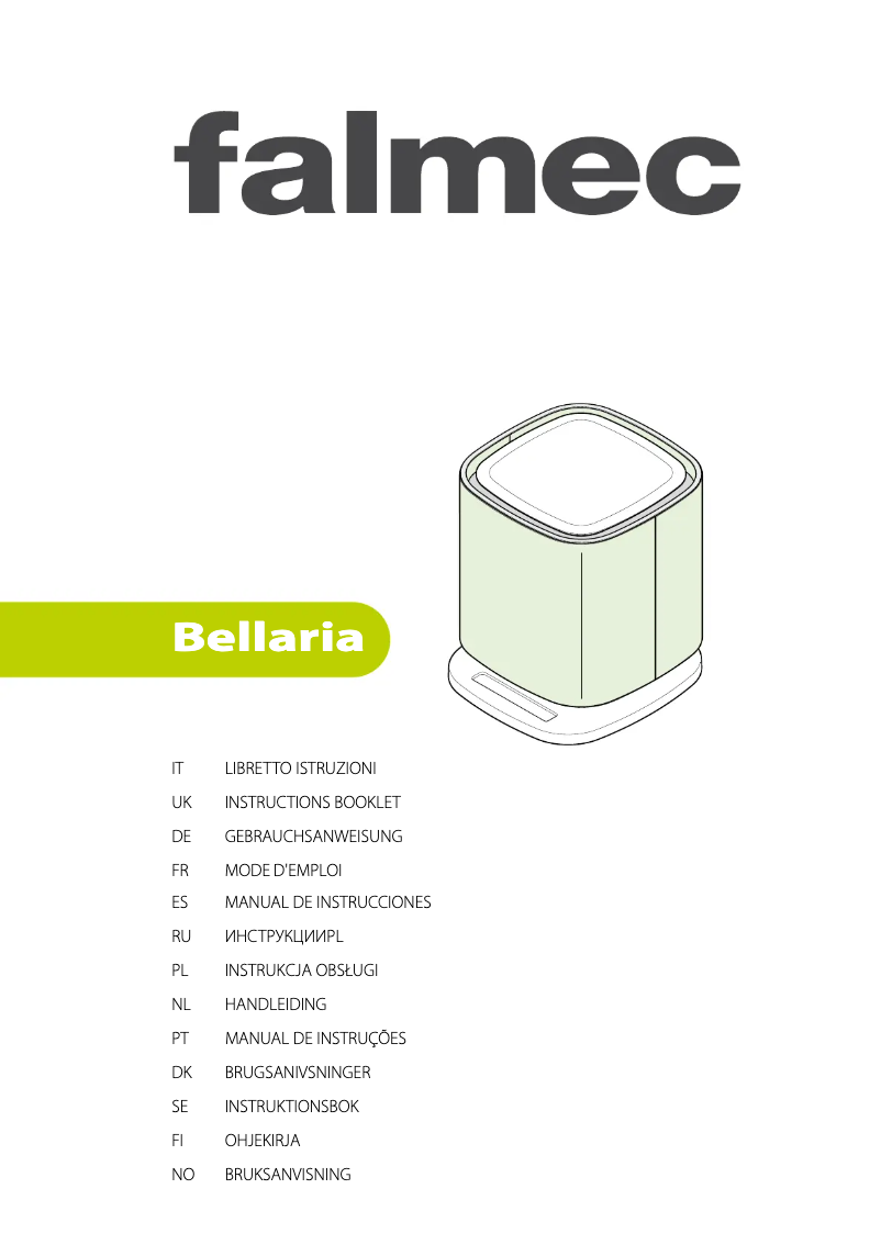 Page n°1 - Manuel utilisateur Falmec Bellaria