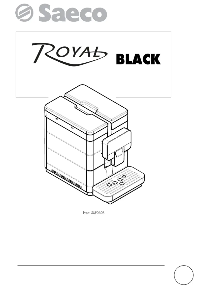 Page 1 de la notice Manuel utilisateur Saeco Royal BLACK