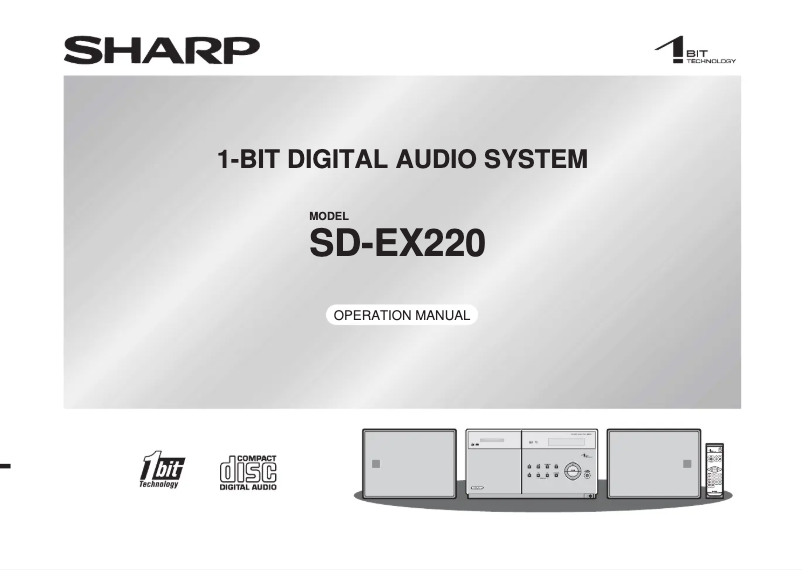 Page n°1 - Manuel utilisateur Sharp SD-EX220