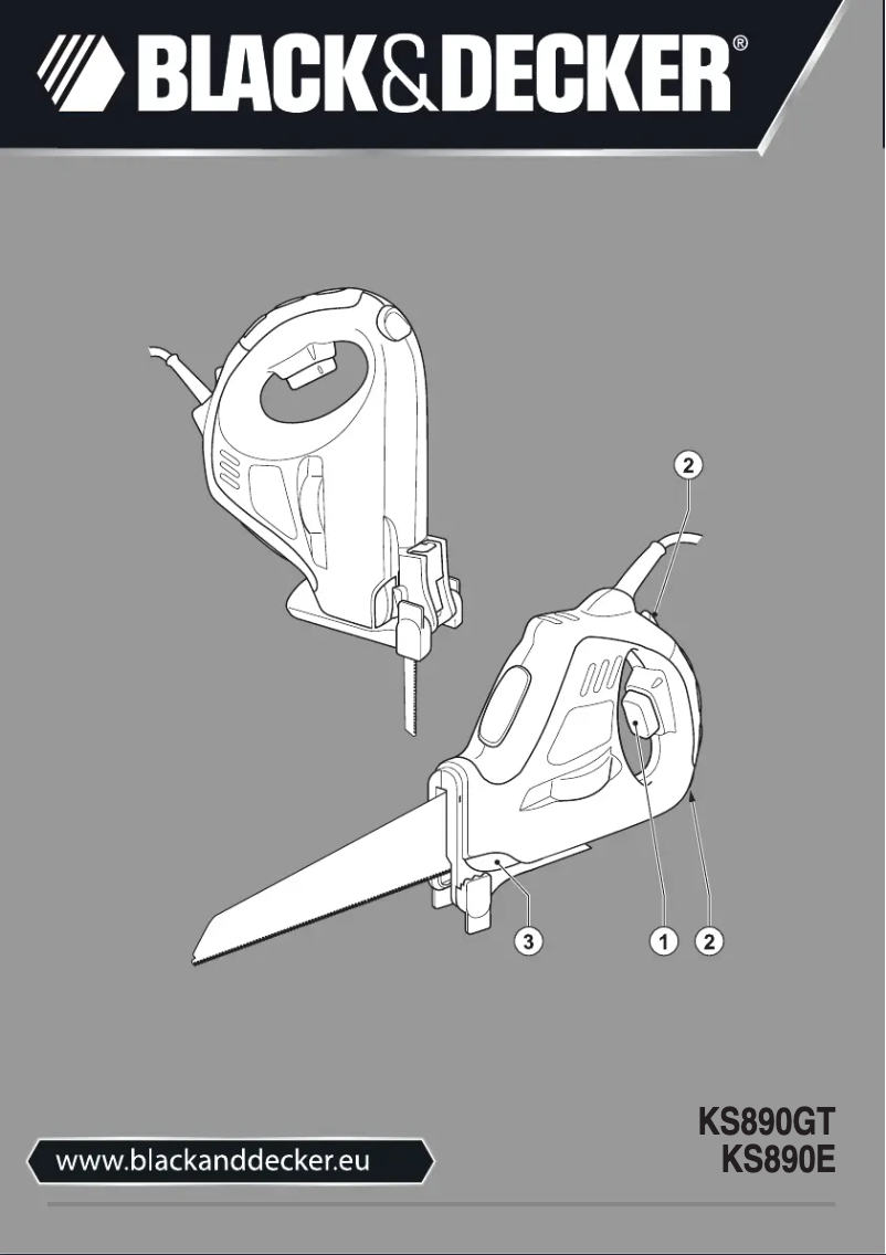 Page n°1 - Manuel utilisateur Black & Decker KS890GT