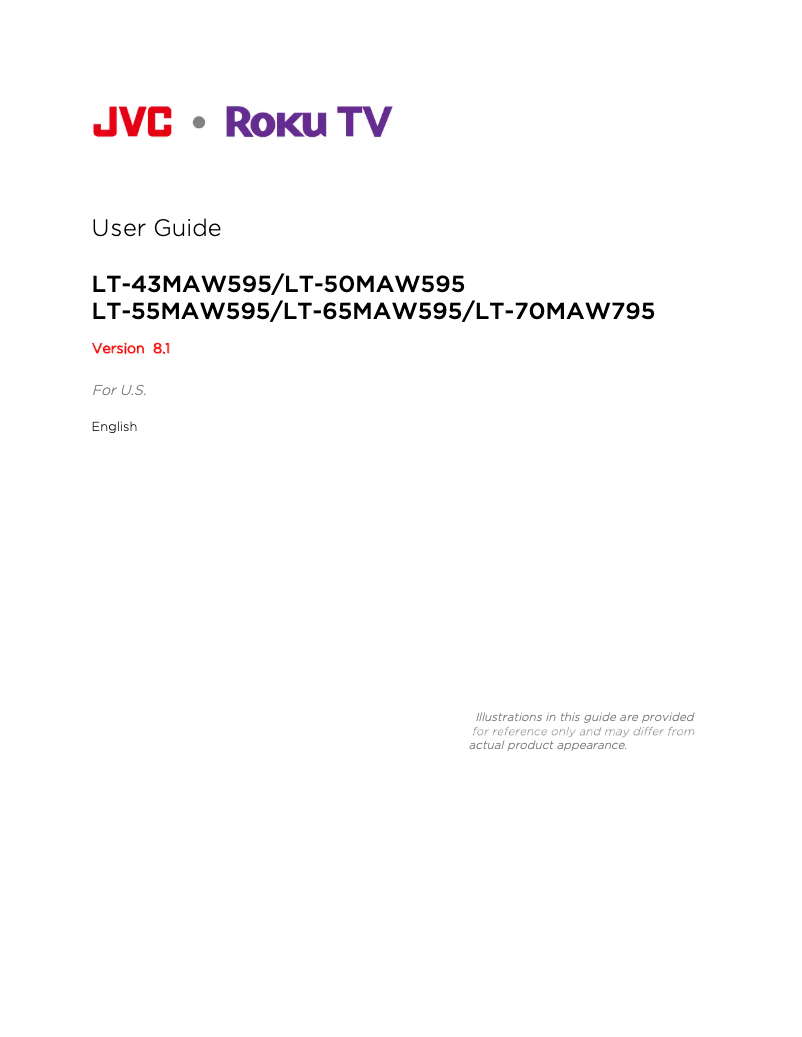 Page n°1 - Manuel utilisateur JVC LT-70MAW795