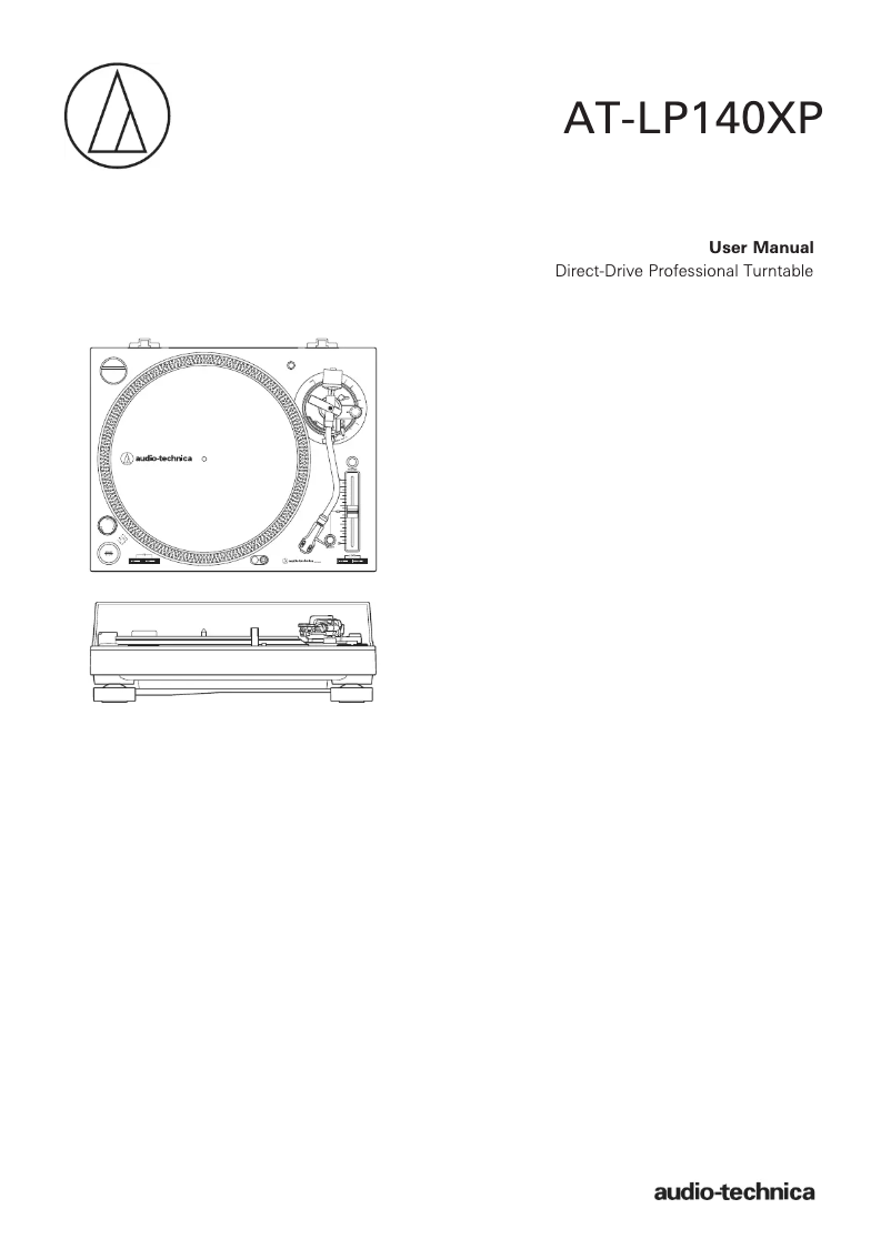 Page 1 de la notice Manuel utilisateur Audio-Technica AT-LP140X
